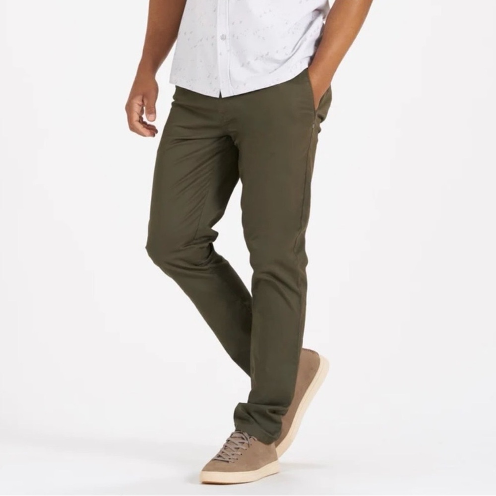 Vuori Collins Chino Pants Men's 30x31 Dark Oregano 5-Pocket Stretch Twill Cotton